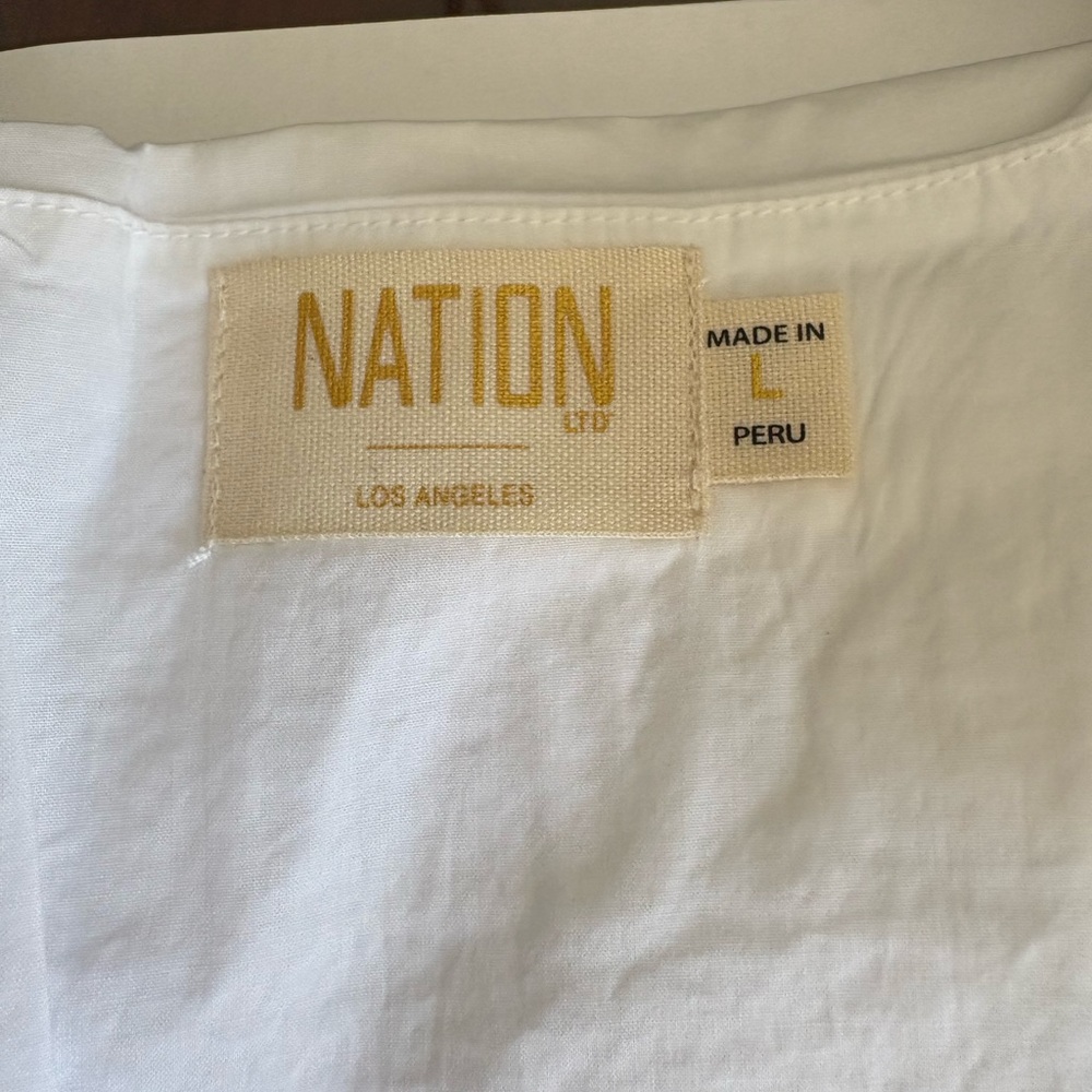 Nation Ltd - White Ruffled Blouse - Picture 5 of 5